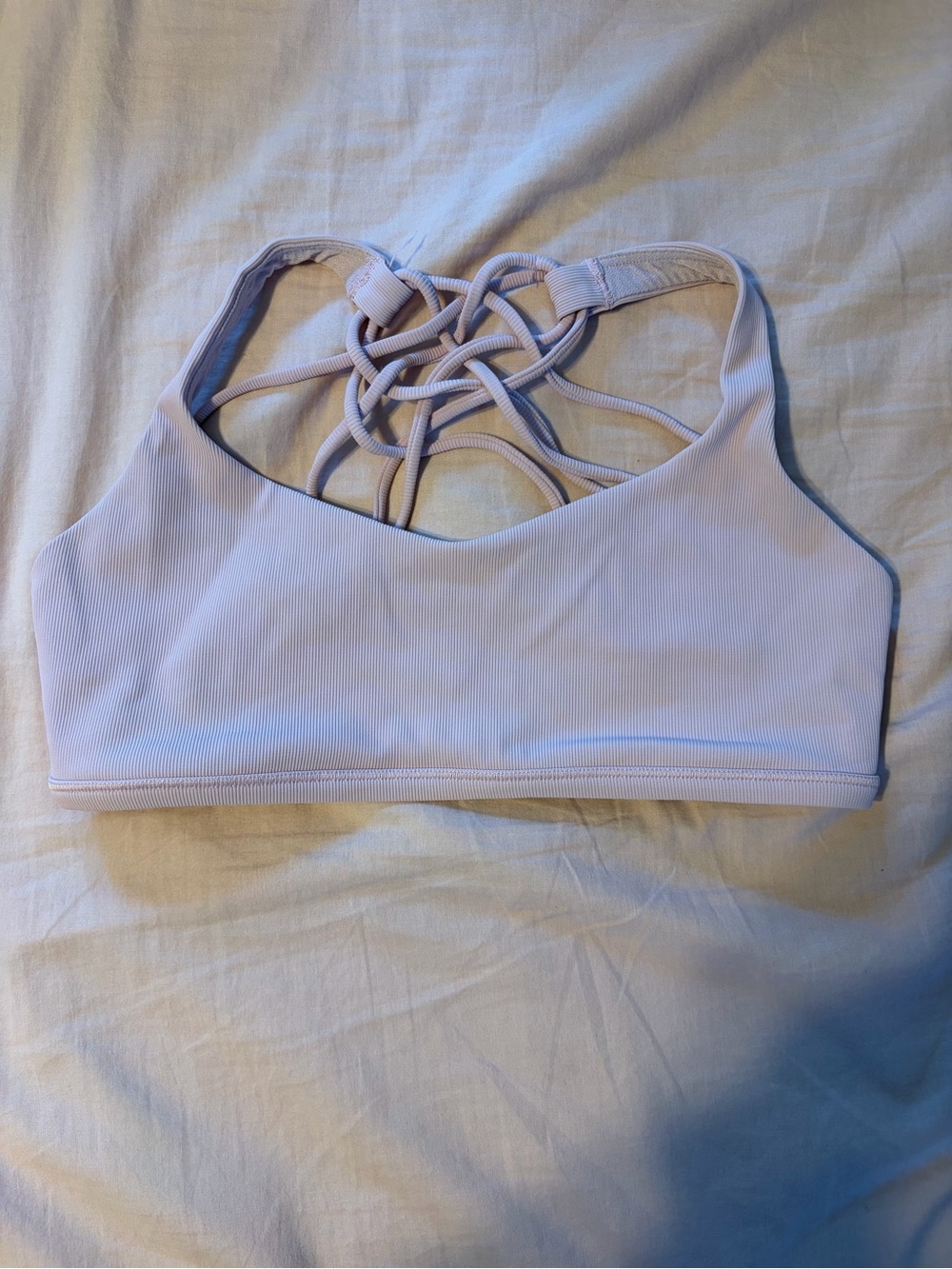 NWOT Lululemon Light Lavender Strappy Back Sports Bralette - Women Intimates